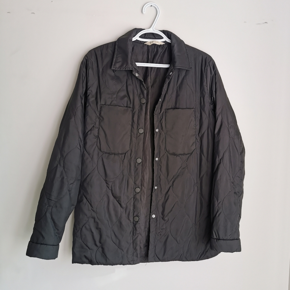 Quilted Collared Jacket - Picture 3 of 10